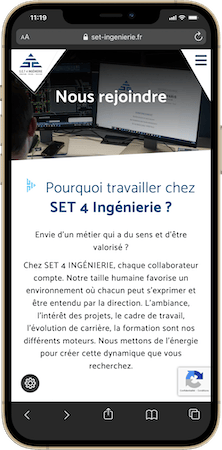 Page Nous rejoindre